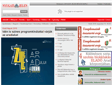 Tablet Screenshot of nyugatijelen.com